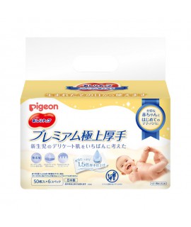 PIGEON 極上加厚嬰兒濕紙巾補充裝 50片 x 6包